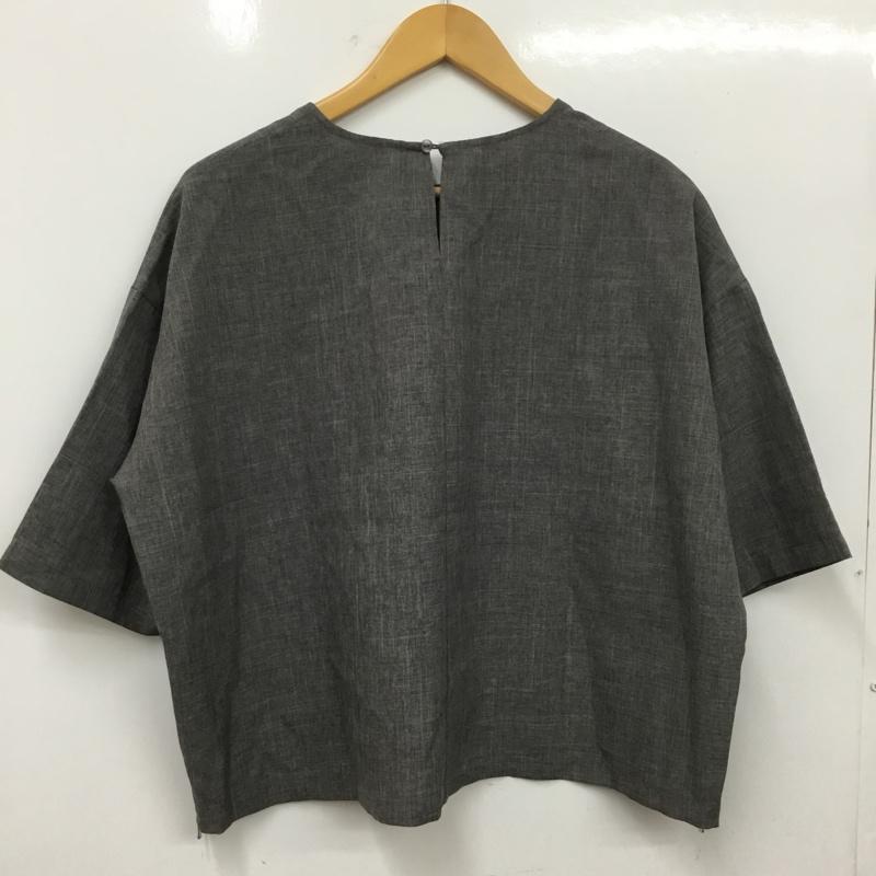 サマンサモスモスブルー Samansa Mos2 blue カットソー 半袖 FREE 無地 灰 / グレー / gray レディース USED 古着 中古 10156041