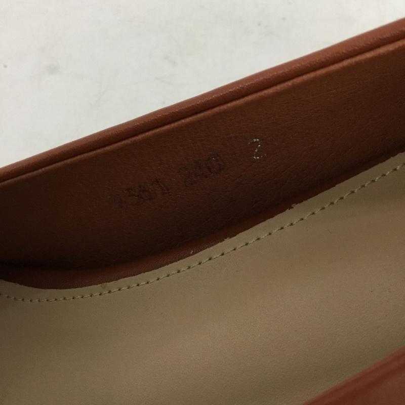 古着 USED パンプス パンプス 2008-30-0042 スクエア ウッドポイント ミドルヒールパンプス 箱有 バイムニール 24cm 24.0cm 無地 茶 / ブラウン / brown レディース USED 古着 中古 10156042