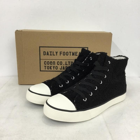 コーエン coen スニーカー スニーカー ボア ハイカットスニーカー 箱有 M 無地 黒 / ブラック / black レディース USED 古着 中古 10156043