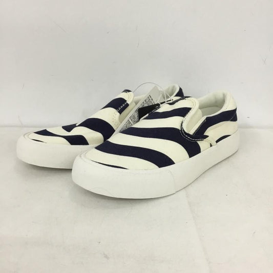 ユニクロ UNIQLO スリッポン スリッポン キャンバススリッポン marimekko マリメッコ 23.5cm 23.5cm ボーダー柄 紺 / ネイビー / navy X オフホワイト / オフホワイト / レディース USED 古着 中古 10156046