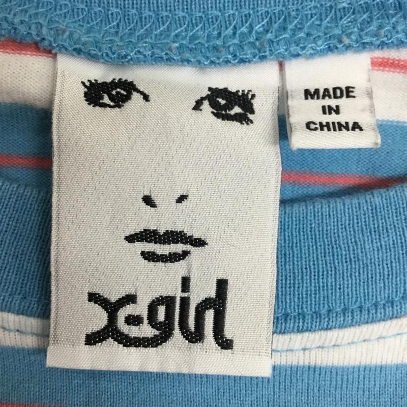 エックスガール X-girl Tシャツ 長袖 M ボーダー柄 マルチカラー / マルチカラー / multicolor レディース USED 古着 中古 10156047
