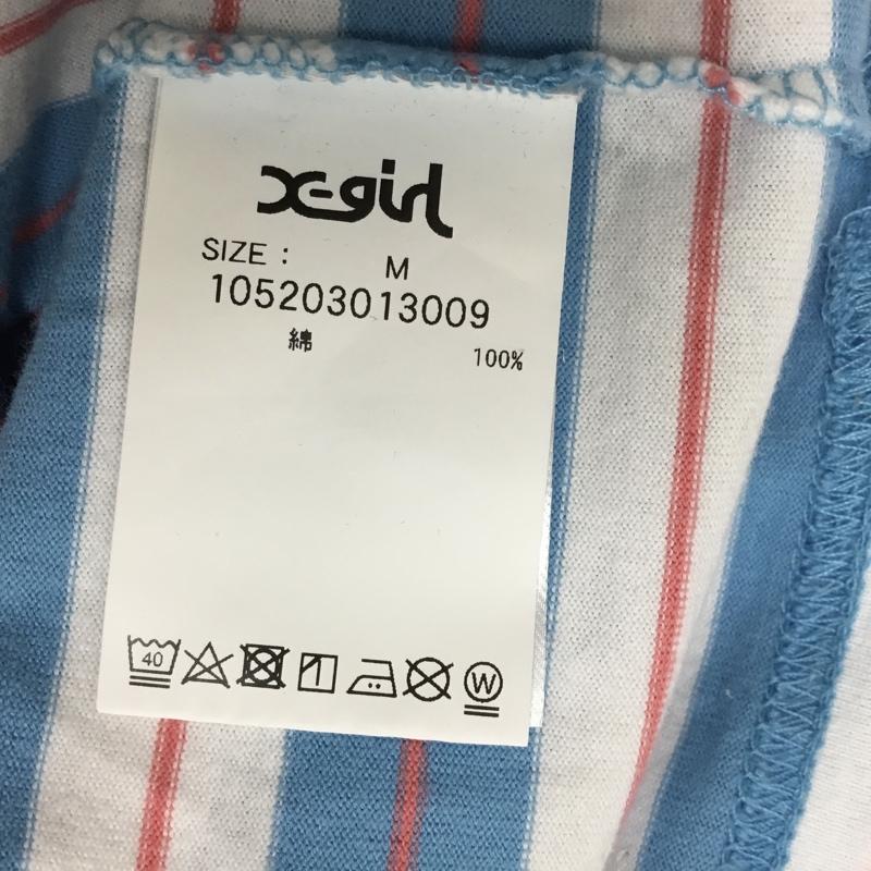エックスガール X-girl Tシャツ 長袖 M ボーダー柄 マルチカラー / マルチカラー / multicolor レディース USED 古着 中古 10156047