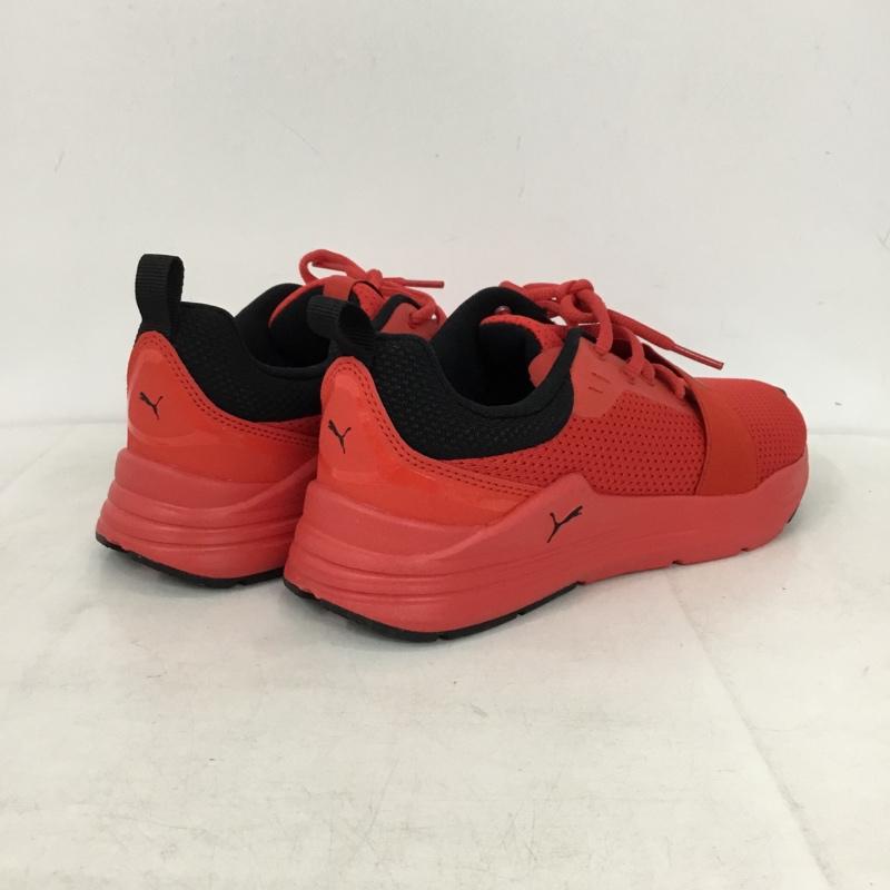 プーマ PUMA スニーカー スニーカー 373015-05 Wired Run 25cm 25.0cm ロゴ、文字 赤 / レッド / red X 黒 / ブラック / black メンズ USED 古着 中古 10156049