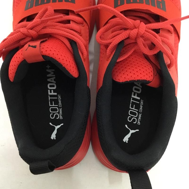 プーマ PUMA スニーカー スニーカー 373015-05 Wired Run 25cm 25.0cm ロゴ、文字 赤 / レッド / red X 黒 / ブラック / black メンズ USED 古着 中古 10156049