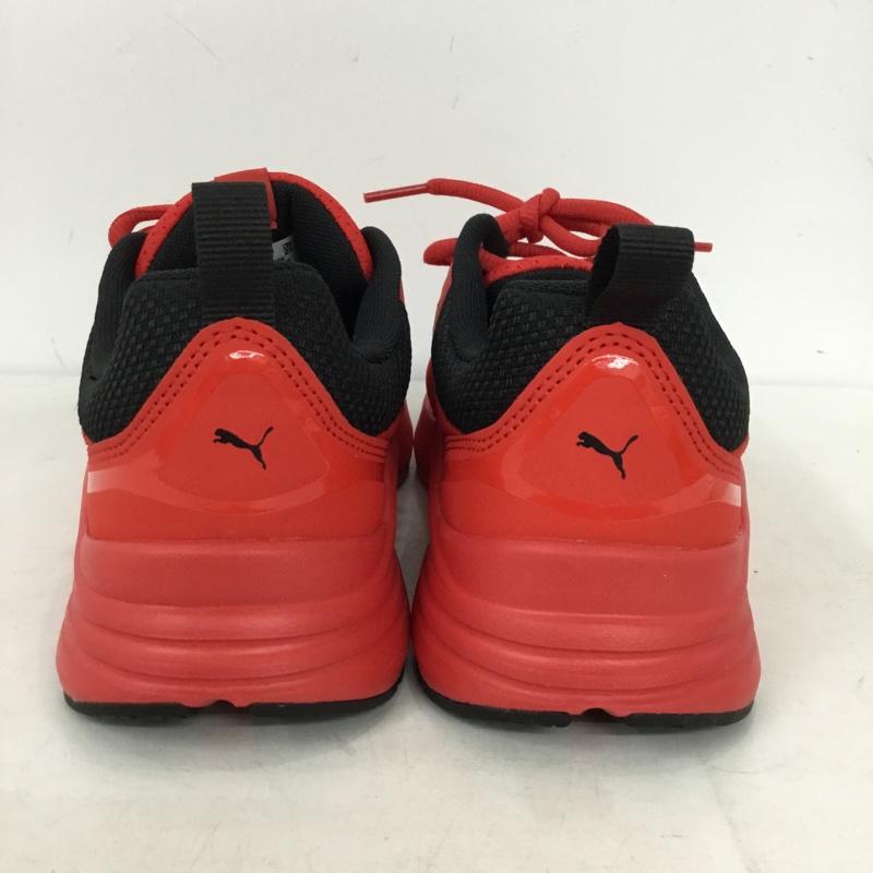 プーマ PUMA スニーカー スニーカー 373015-05 Wired Run 25cm 25.0cm ロゴ、文字 赤 / レッド / red X 黒 / ブラック / black メンズ USED 古着 中古 10156049