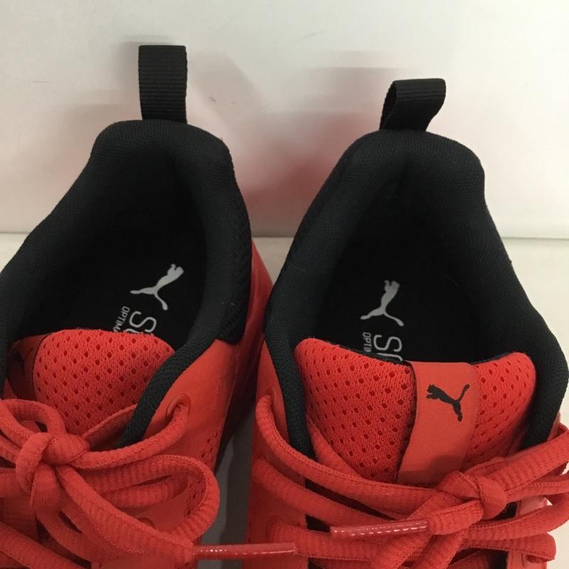 プーマ PUMA スニーカー スニーカー 373015-05 Wired Run 25cm 25.0cm ロゴ、文字 赤 / レッド / red X 黒 / ブラック / black メンズ USED 古着 中古 10156049