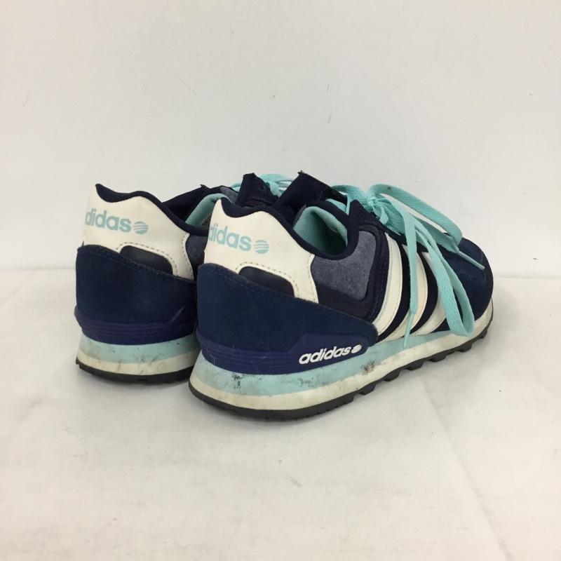 アディダス adidas スニーカー スニーカー F98277 neo 10K 25cm 25.0cm ロゴ、文字 紺 / ネイビー / navy X 水色 / ライトブルー / X 白 / ホワイト / white レディース USED 古着 中古 10156050