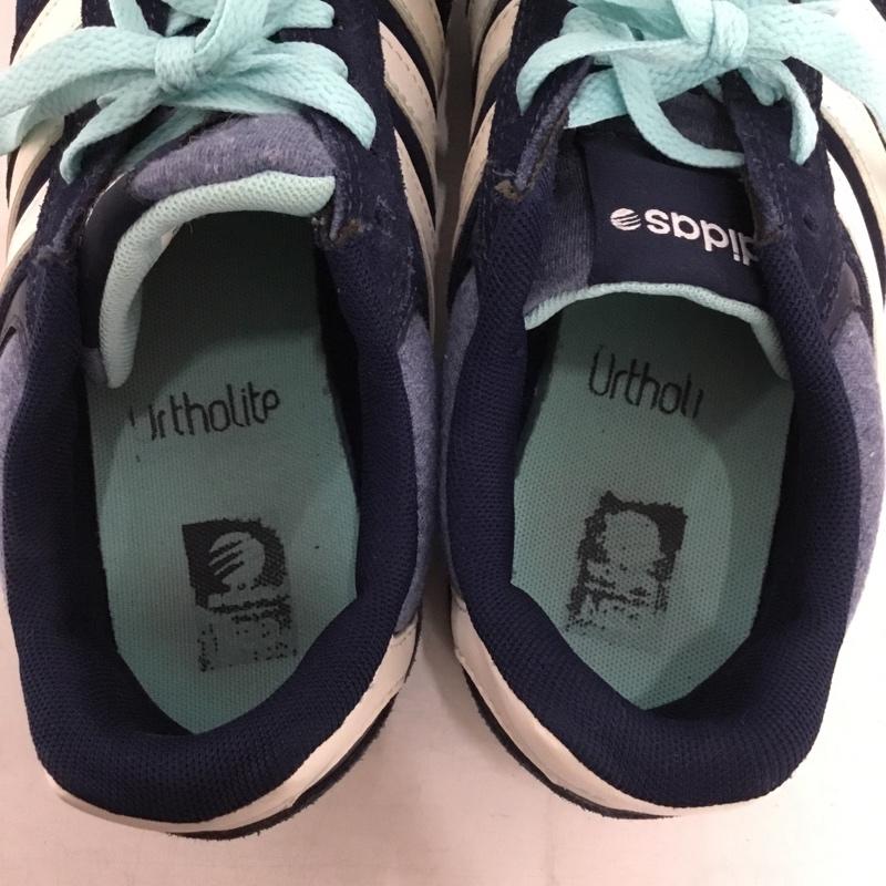 アディダス adidas スニーカー スニーカー F98277 neo 10K 25cm 25.0cm ロゴ、文字 紺 / ネイビー / navy X 水色 / ライトブルー / X 白 / ホワイト / white レディース USED 古着 中古 10156050