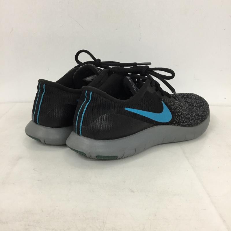 ナイキ NIKE スニーカー スニーカー 908983-012 FLEX CONTACT 25cm 25.0cm ロゴ、文字 黒 / ブラック / black X 青 / ブルー / blue X ダークグレー / ダークグレー / レディース USED 古着 中古 10156051