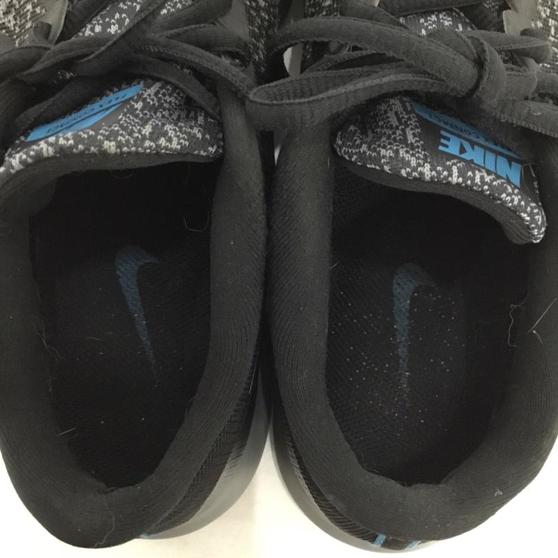ナイキ NIKE スニーカー スニーカー 908983-012 FLEX CONTACT 25cm 25.0cm ロゴ、文字 黒 / ブラック / black X 青 / ブルー / blue X ダークグレー / ダークグレー / レディース USED 古着 中古 10156051