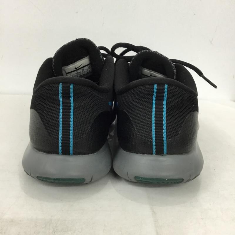ナイキ NIKE スニーカー スニーカー 908983-012 FLEX CONTACT 25cm 25.0cm ロゴ、文字 黒 / ブラック / black X 青 / ブルー / blue X ダークグレー / ダークグレー / レディース USED 古着 中古 10156051