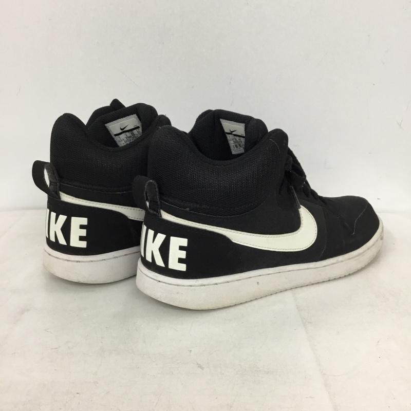 ナイキ NIKE スニーカー スニーカー 844885-010 COURT BOROUGH MID SL 25cm 25.0cm ロゴ、文字 黒 / ブラック / black X 白 / ホワイト / white メンズ USED 古着 中古 10156052
