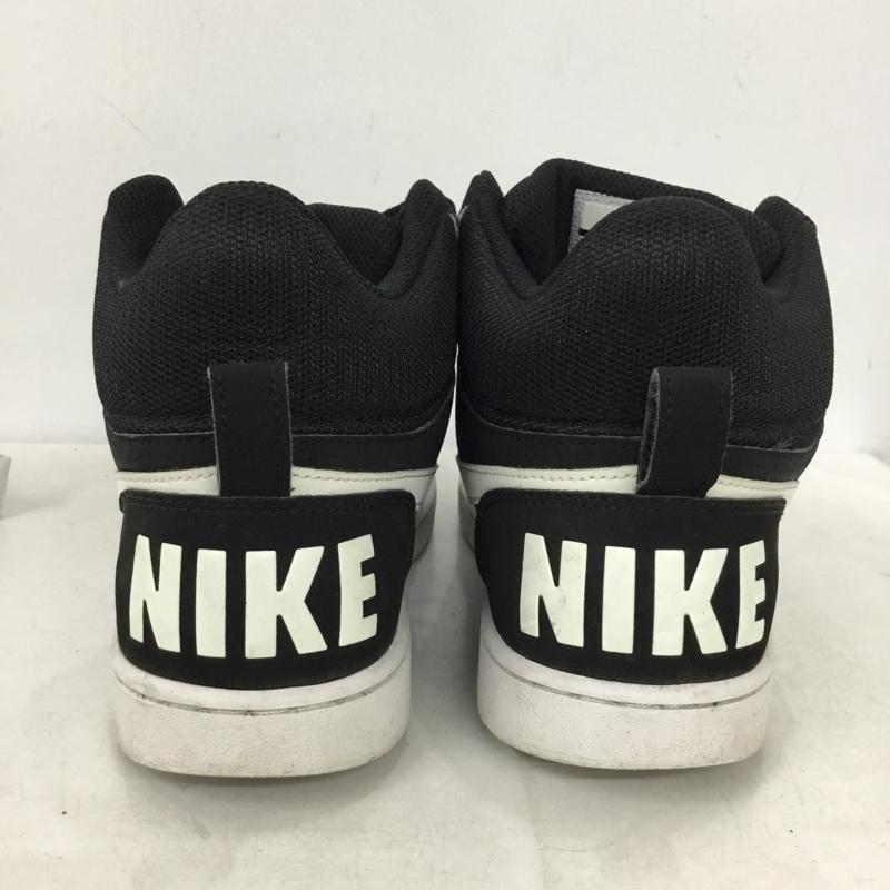 ナイキ NIKE スニーカー スニーカー 844885-010 COURT BOROUGH MID SL 25cm 25.0cm ロゴ、文字 黒 / ブラック / black X 白 / ホワイト / white メンズ USED 古着 中古 10156052