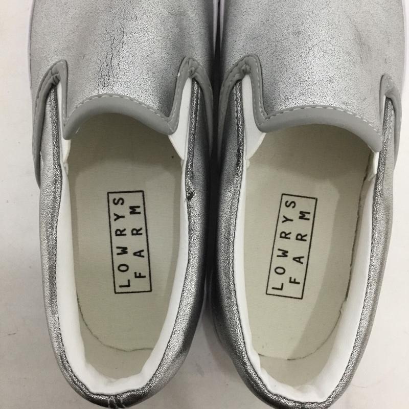 ローリーズファーム LOWRYS FARM スリッポン スリッポン M 無地 銀 / シルバー / silver color レディース USED 古着 中古 10156053