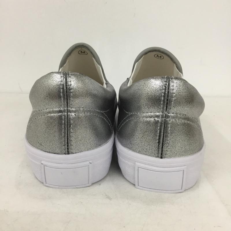 ローリーズファーム LOWRYS FARM スリッポン スリッポン M 無地 銀 / シルバー / silver color レディース USED 古着 中古 10156053