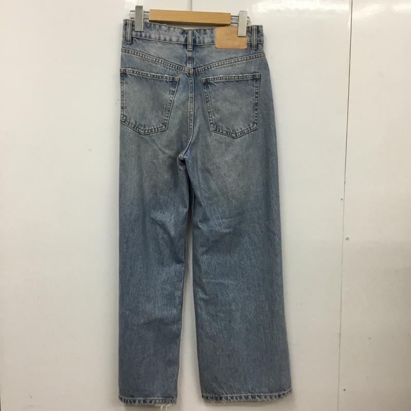 ザラ ZARA パンツ デニム、ジーンズ 34 無地 水色 / ライトブルー / レディース USED 古着 中古 10156054