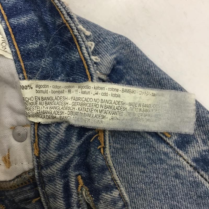 ザラ ZARA パンツ デニム、ジーンズ 34 無地 水色 / ライトブルー / レディース USED 古着 中古 10156054