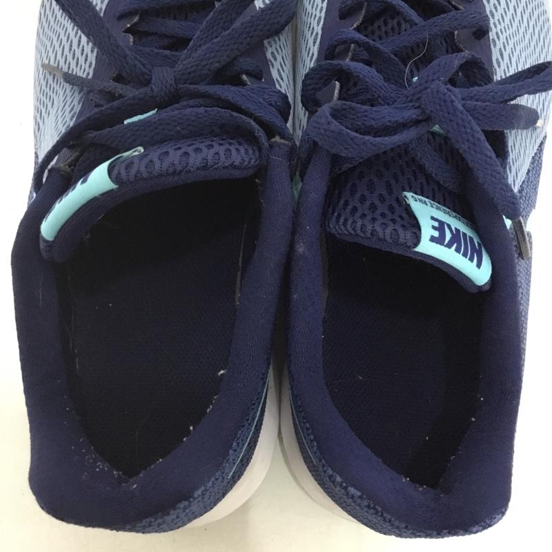 ナイキ NIKE スニーカー スニーカー 881805-401 25cm 25.0cm ロゴ、文字 青 / ブルー / blue X 紺 / ネイビー / navy メンズ USED 古着 中古 10156056