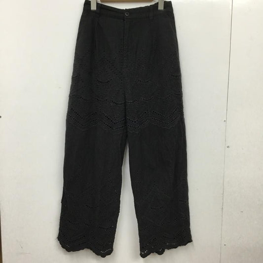 ニコアンド niko and... パンツ スラックス M 無地 黒 / ブラック / black レディース USED 古着 中古 10156059