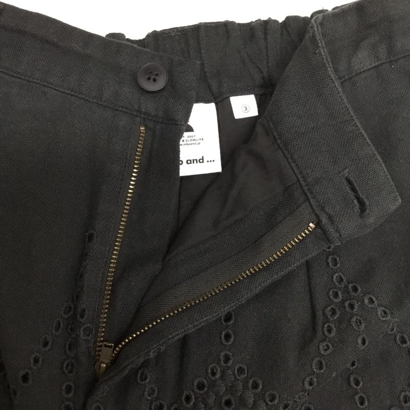 ニコアンド niko and... パンツ スラックス M 無地 黒 / ブラック / black レディース USED 古着 中古 10156059
