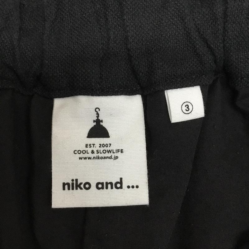 ニコアンド niko and... パンツ スラックス M 無地 黒 / ブラック / black レディース USED 古着 中古 10156059