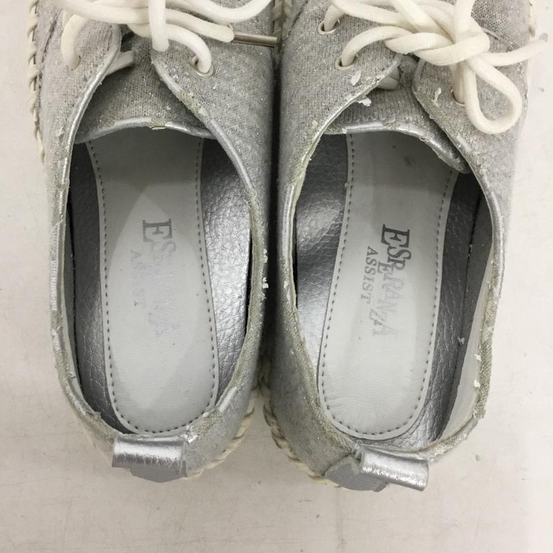 エスペランサ ESPERANZA カジュアルシューズ カジュアルシューズ 22cm 22.0cm 無地 灰 / グレー / gray X 白 / ホワイト / white レディース USED 古着 中古 10156060