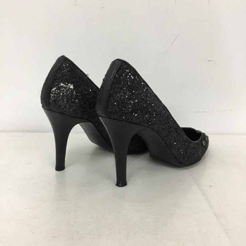 ダイアナ DIANA パンプス パンプス ポインテッドトゥ ラメ 22.0cm 無地 黒 / ブラック / black レディース USED 古着 中古 10156062