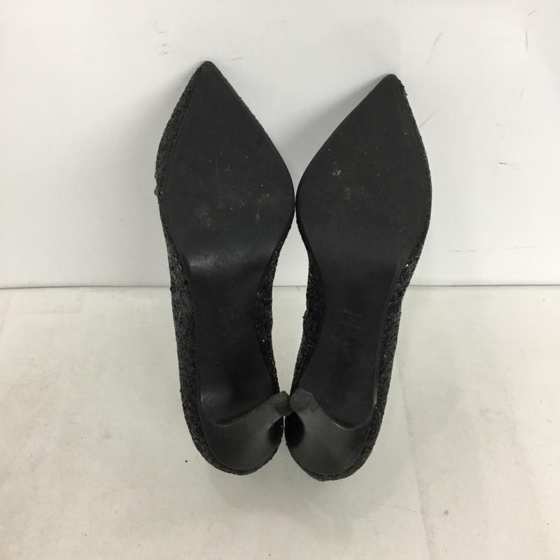 ダイアナ DIANA パンプス パンプス ポインテッドトゥ ラメ 22.0cm 無地 黒 / ブラック / black レディース USED 古着 中古 10156062