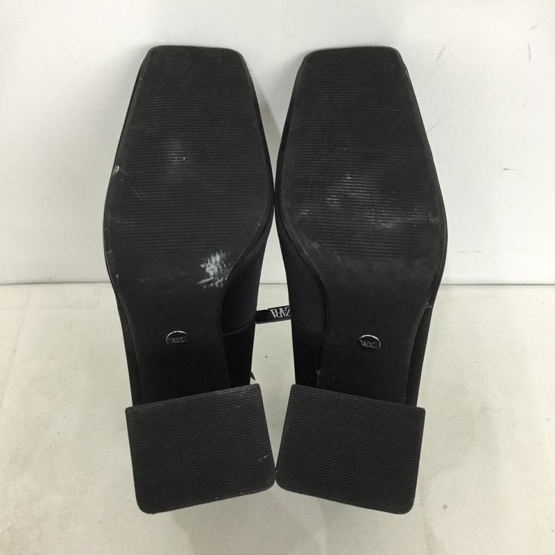 ザラ ZARA パンプス パンプス 1210 110 800 スクエアトゥ ハイヒール 39 無地 黒 / ブラック / black レディース USED 古着 中古 10156064