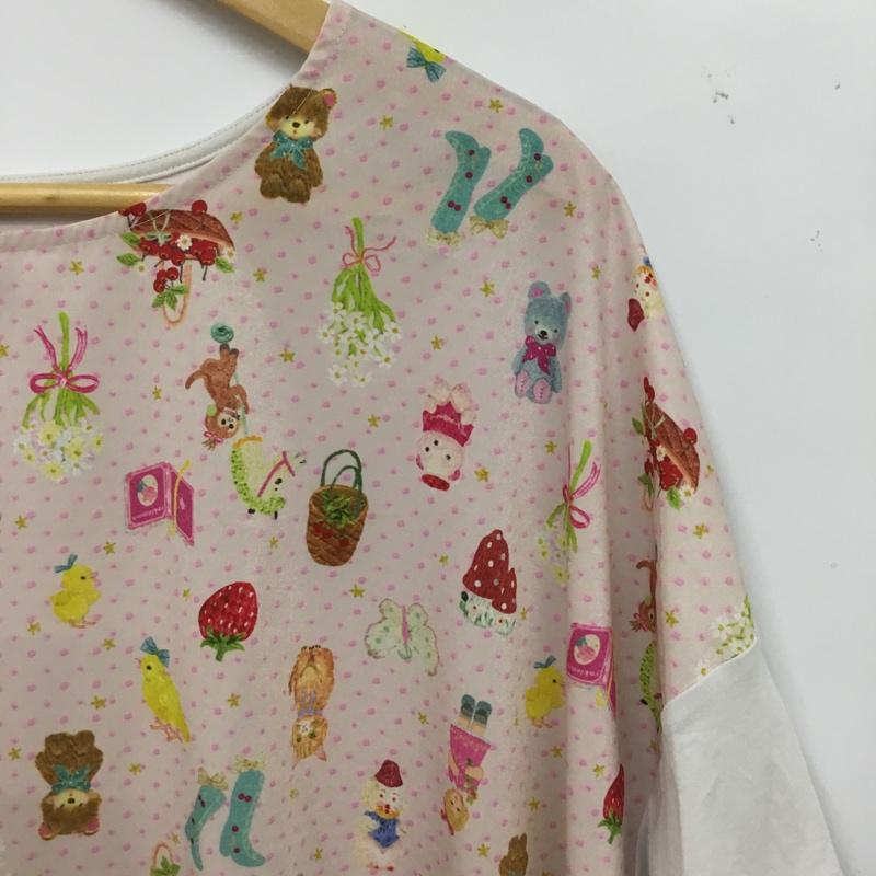 ユキエモン yukiemon カットソー 半袖 3L 総柄 マルチカラー / マルチカラー / multicolor レディース USED 古着 中古 10156069