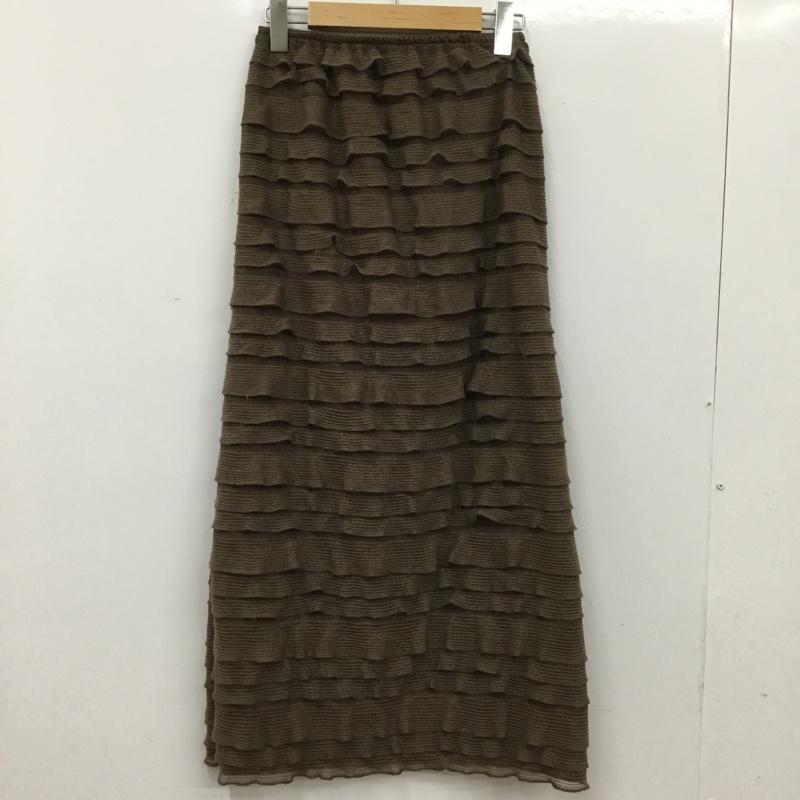 サマンサモスモス Samansa Mos2 スカート ロングスカート FREE 無地 茶 / ブラウン / brown レディース USED 古着 中古 10156074