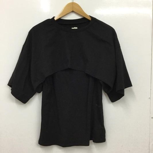アングリッド Ungrid Tシャツ 半袖 112442765701 レイヤードショートルーズTee FREE 無地 黒 / ブラック / black レディース USED 古着 中古 10156077
