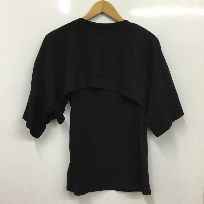 アングリッド Ungrid Tシャツ 半袖 112442765701 レイヤードショートルーズTee FREE 無地 黒 / ブラック / black レディース USED 古着 中古 10156077