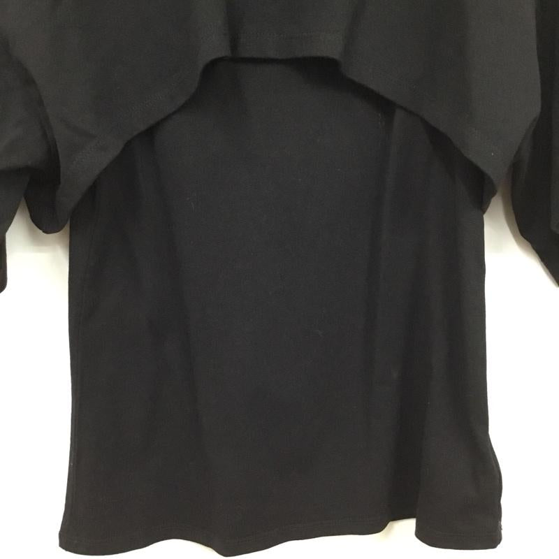 アングリッド Ungrid Tシャツ 半袖 112442765701 レイヤードショートルーズTee FREE 無地 黒 / ブラック / black レディース USED 古着 中古 10156077