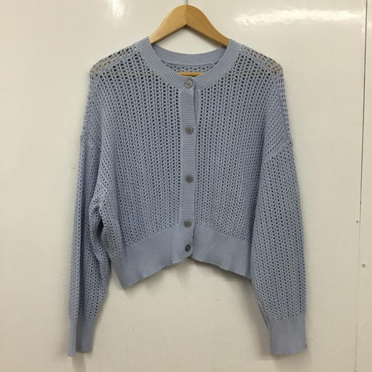 ローリーズファーム LOWRYS FARM カーディガン 長袖 FREE 無地 水色 / ライトブルー / レディース USED 古着 中古 10156078