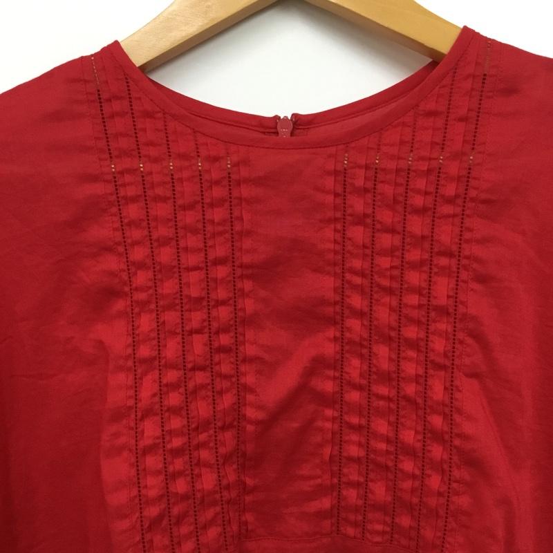 アンタイトル UNTITLED カットソー 半袖 2 無地 赤 / レッド / red レディース USED 古着 中古 10156080