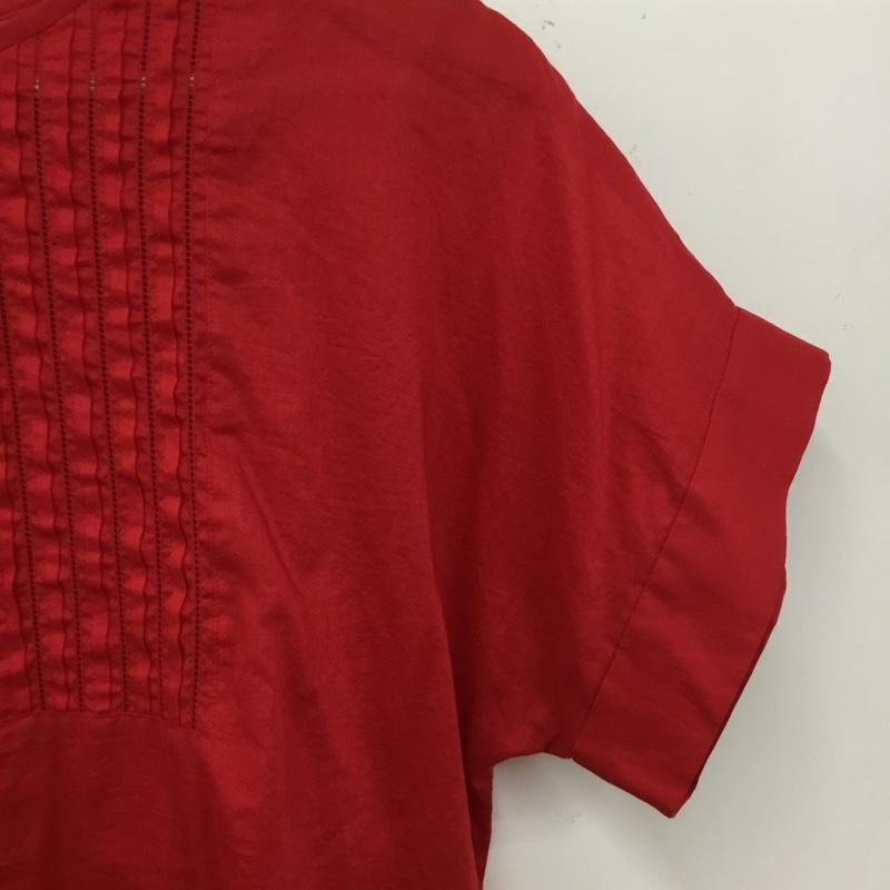 アンタイトル UNTITLED カットソー 半袖 2 無地 赤 / レッド / red レディース USED 古着 中古 10156080