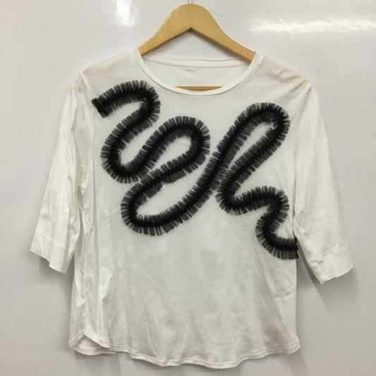 ジョルジュ レッシュ GEORGES RECH Tシャツ 半袖 36 無地 白 / ホワイト / white レディース USED 古着 中古 10156083