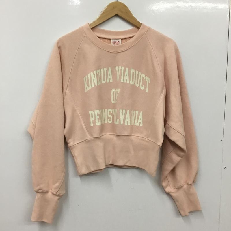 フリークスストア FREAK S STORE トレーナー 長袖 FREE ロゴ、文字 X プリント 桃 / ピンク / pink レディース USED 古着 中古 10156084