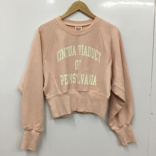 フリークスストア FREAK S STORE トレーナー 長袖 FREE ロゴ、文字 X プリント 桃 / ピンク / pink レディース USED 古着 中古 10156084