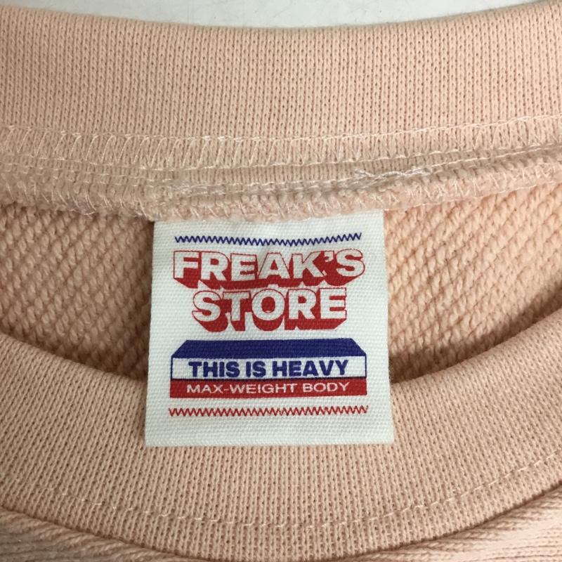 フリークスストア FREAK S STORE トレーナー 長袖 FREE ロゴ、文字 X プリント 桃 / ピンク / pink レディース USED 古着 中古 10156084