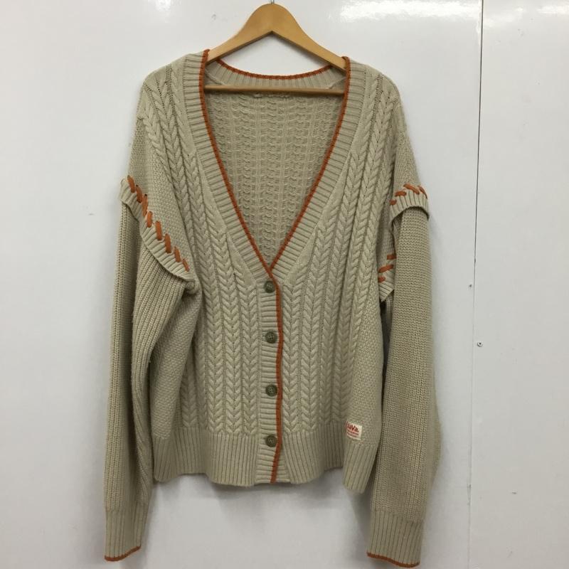 ジャバ Java カーディガン 長袖 XL 無地 ベージュ / ベージュ / beige レディース USED 古着 中古 10156087