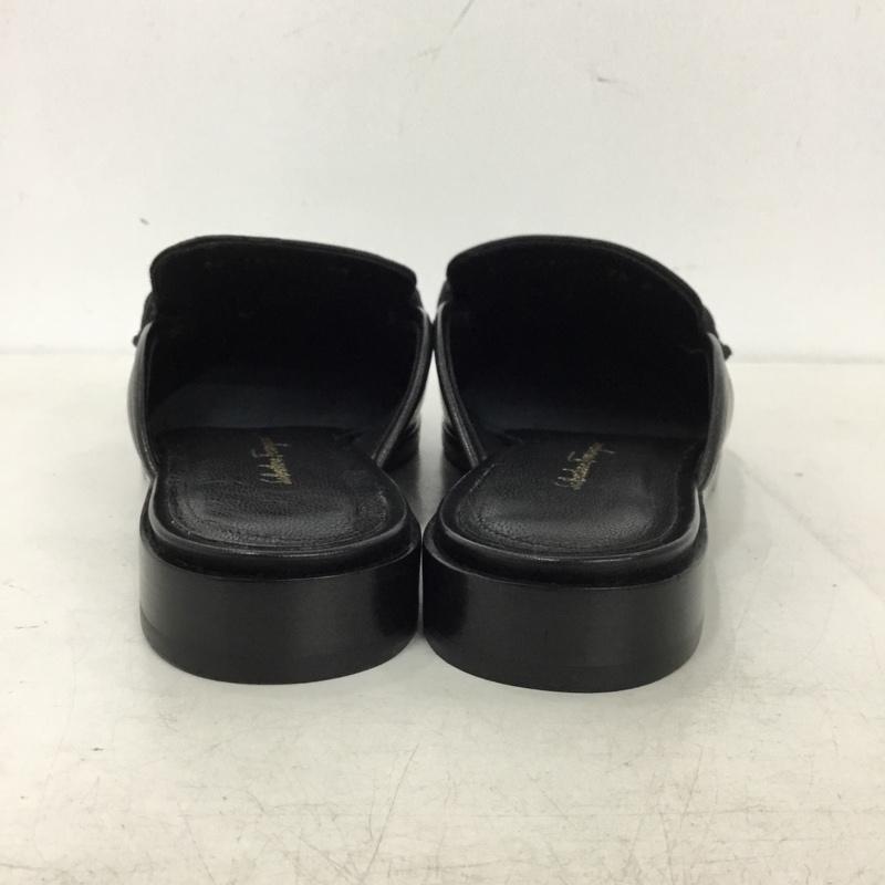 サルヴァトーレフェラガモ Salvatore Ferragamo ミュール ミュール VIGGIO 5.5D 箱有 無地 黒 / ブラック / black レディース USED 古着 中古 10156089