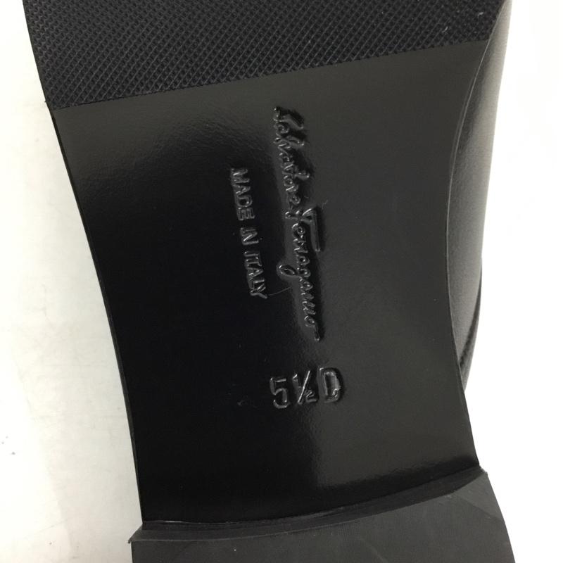 サルヴァトーレフェラガモ Salvatore Ferragamo ミュール ミュール VIGGIO 5.5D 箱有 無地 黒 / ブラック / black レディース USED 古着 中古 10156089