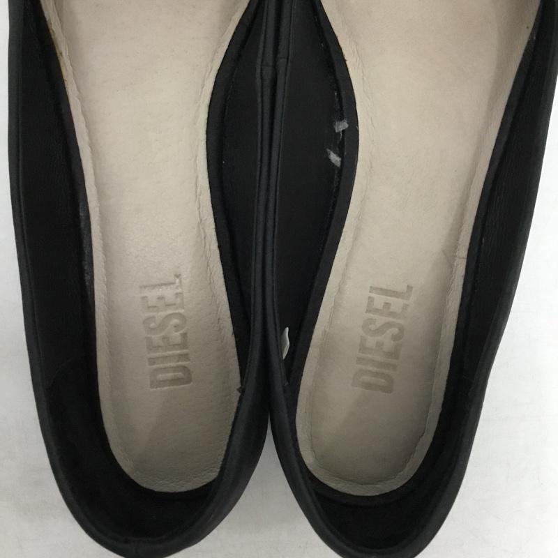 ディーゼル DIESEL パンプス パンプス BALLETH バレエシューズ スタッズ ラインストーン 38  黒 / ブラック / black レディース USED 古着 中古 10156090