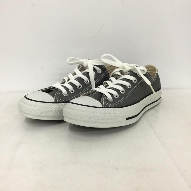 コンバース CONVERSE スニーカー スニーカー 1C989 CANVAS ALL STAR OX 23.5cm 23.5cm ロゴ、文字 灰 / グレー / gray X 白 / ホワイト / white レディース USED 古着 中古 10156091
