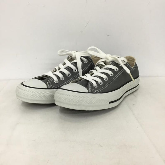コンバース CONVERSE スニーカー スニーカー 1C989 CANVAS ALL STAR OX 23.5cm 23.5cm ロゴ、文字 灰 / グレー / gray X 白 / ホワイト / white レディース USED 古着 中古 10156091