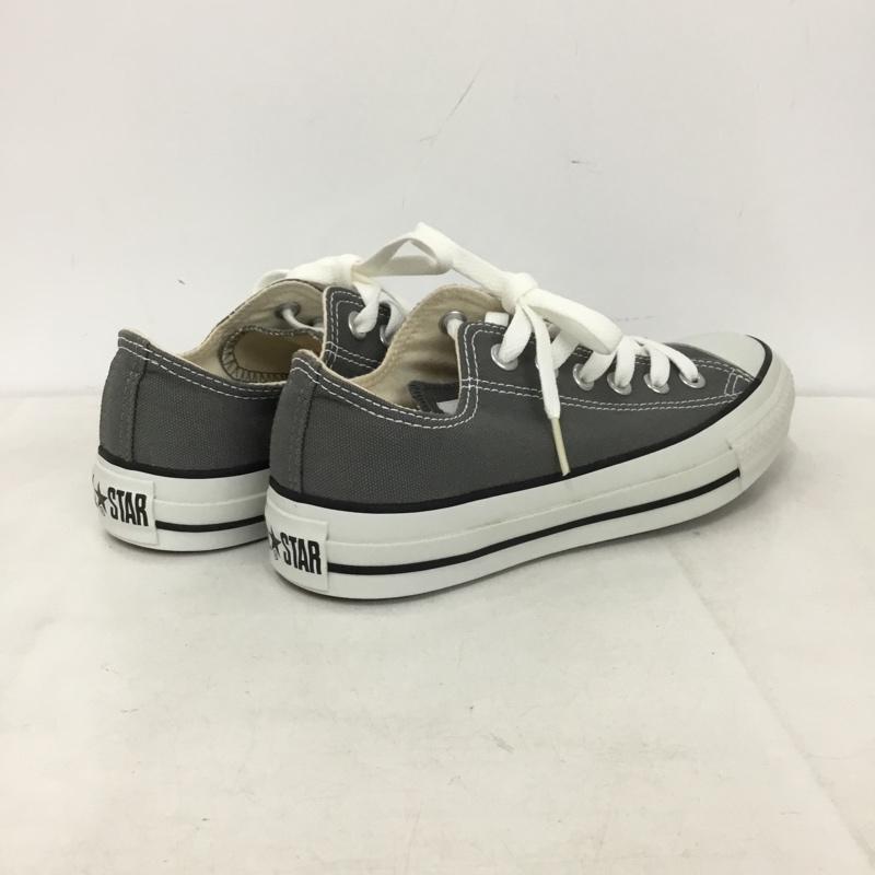 コンバース CONVERSE スニーカー スニーカー 1C989 CANVAS ALL STAR OX 23.5cm 23.5cm ロゴ、文字 灰 / グレー / gray X 白 / ホワイト / white レディース USED 古着 中古 10156091