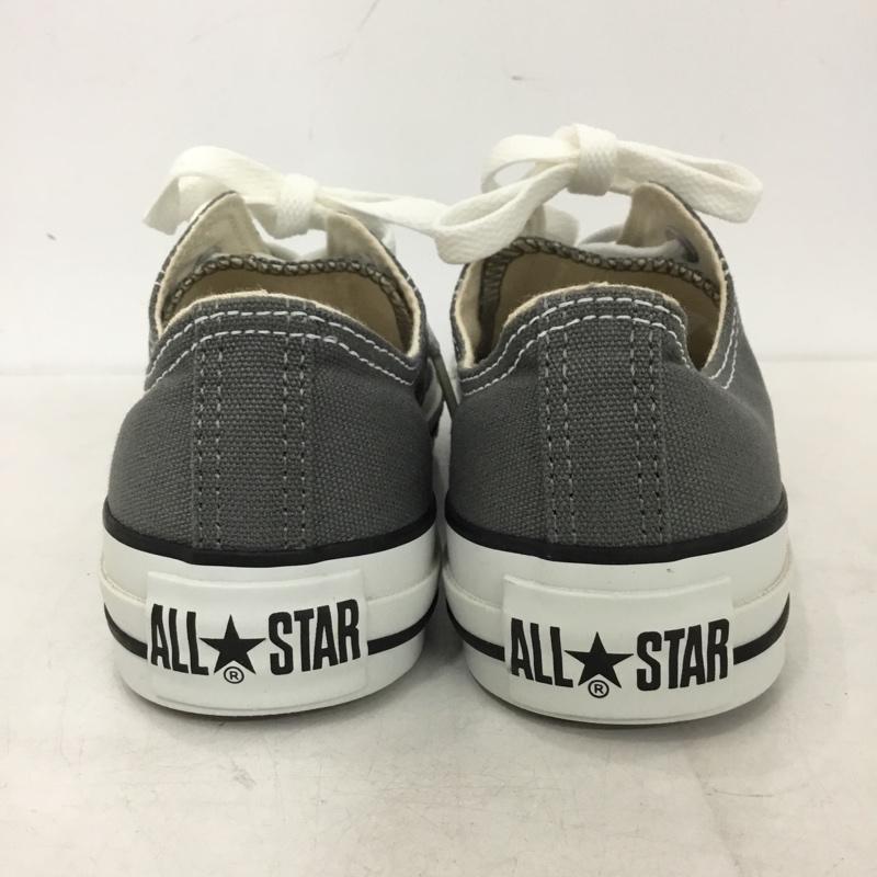 コンバース CONVERSE スニーカー スニーカー 1C989 CANVAS ALL STAR OX 23.5cm 23.5cm ロゴ、文字 灰 / グレー / gray X 白 / ホワイト / white レディース USED 古着 中古 10156091