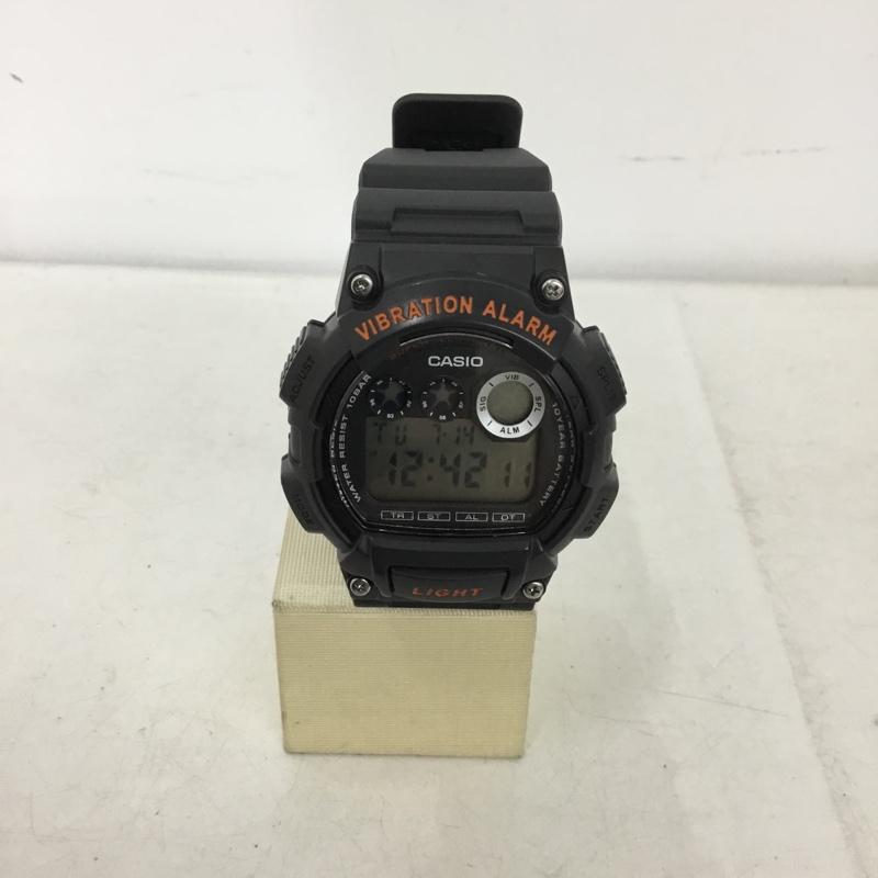 カシオ CASIO 腕時計 デジタル W-735H ロゴ、文字 ダークグレー / ダークグレー / メンズ USED 古着 中古 10156092
